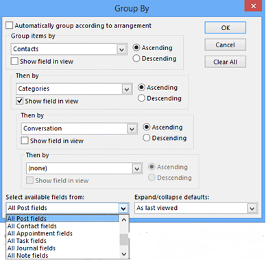 Selected Dropdown Options